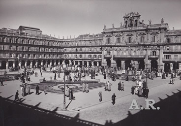 Kindel plaza mayor salamanca. 1955. 18x24 cm.jpg